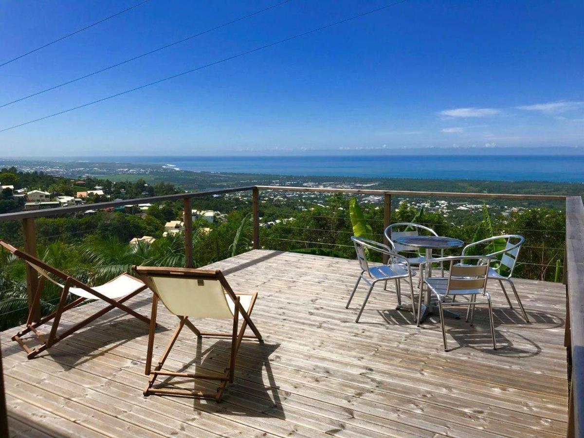 Lounge Des Hauts 3 Maisons A L'Etang-Sale Sans Vis A Vis Avec Vue Panoramique Ocean Et Montagne 외부 사진