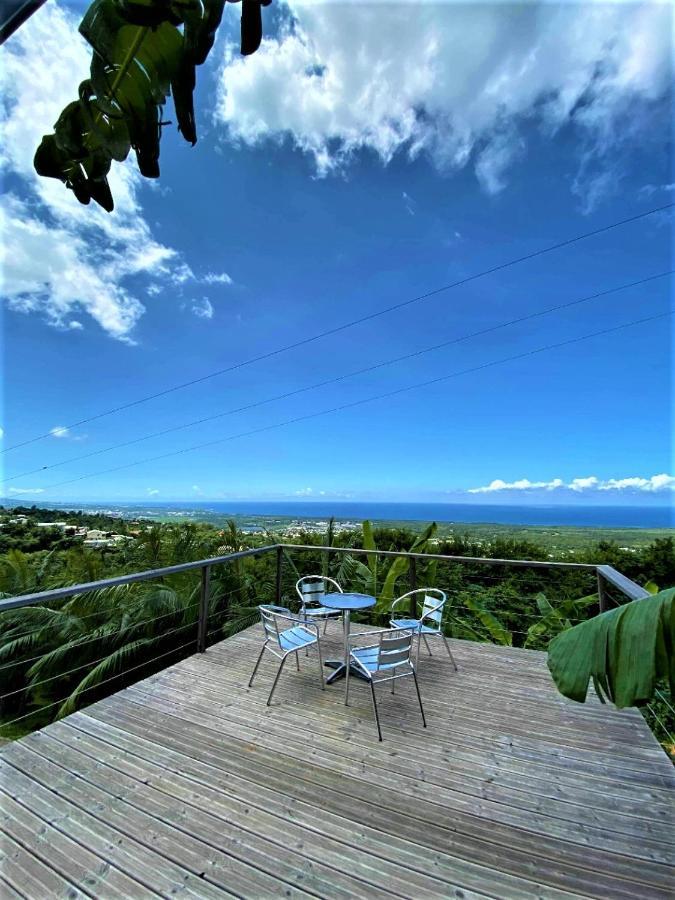 Lounge Des Hauts 3 Maisons A L'Etang-Sale Sans Vis A Vis Avec Vue Panoramique Ocean Et Montagne 외부 사진